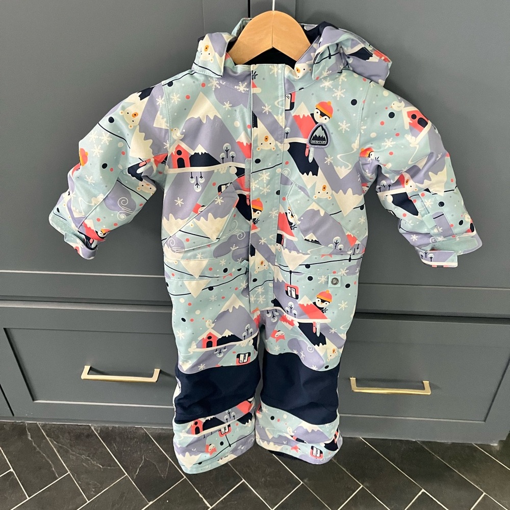 Burton Toddler Snow Jacket in Light Blue and Navy